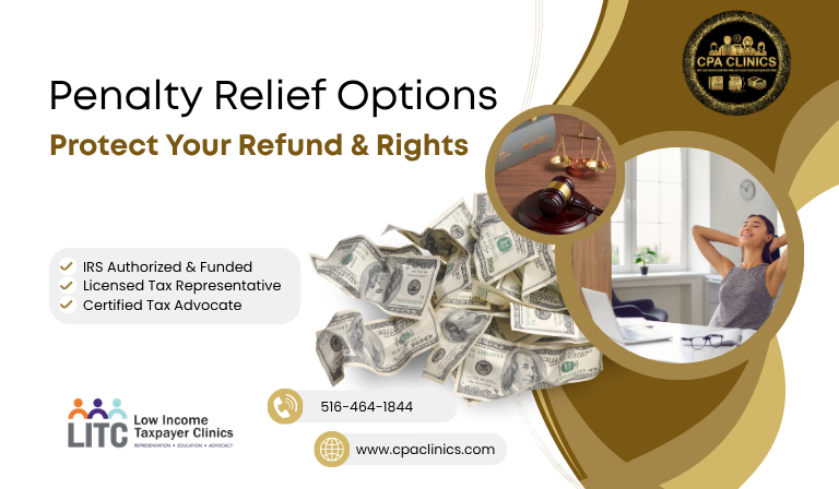 IRS Penalty Relief Options – Free Help from CPA Clinics