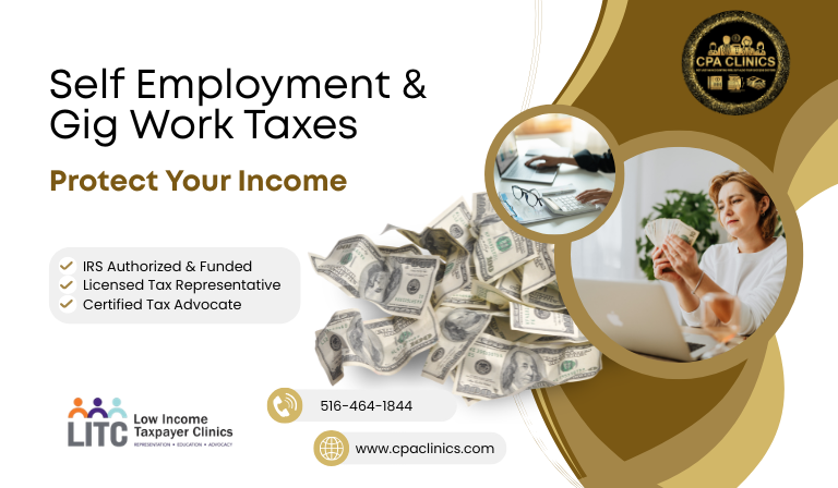 Self Employment & Gig Work Taxes – Free IRS Help from CPA Clinics
