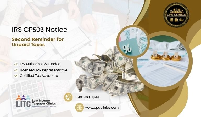 IRS CP503 Notice – Second Reminder for Unpaid Taxes | CPA Clinics