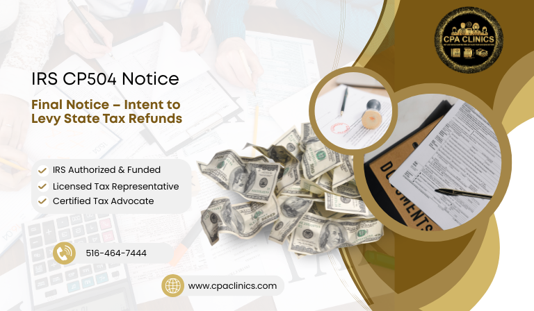 IRS CP504 Notice – Final Intent to Levy State Tax Refunds | CPA Clinics