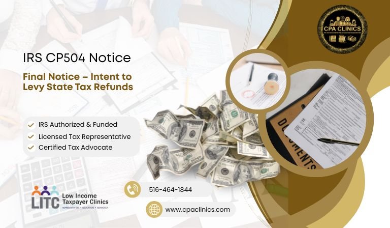 IRS CP504 Notice – Final Intent to Levy State Tax Refunds | CPA Clinics
