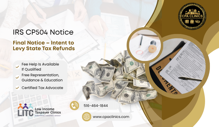 IRS CP504 Notice – Final Intent to Levy State Tax Refunds | CPA Clinics