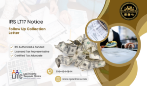 IRS LT17 Notice – Follow Up Collection Letter | CPA Clinics