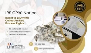 IRS CP90 Notice – Intent to Levy | CPA Clinics